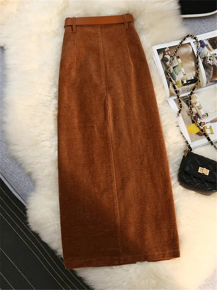 Office lady maxi skirt