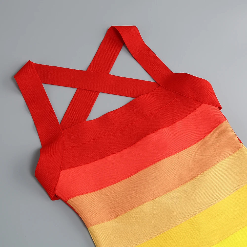 donnafashion.co אופנת נשים - שמלות - שמלת ריינבו