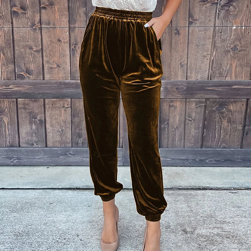 מכנס VELVET LOOSE - DONNA