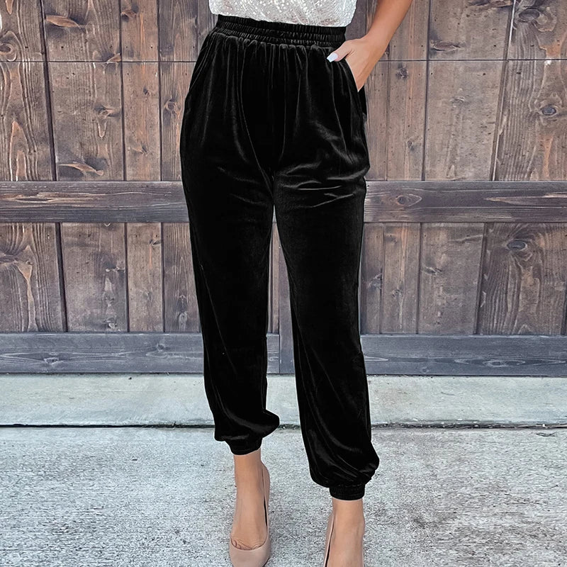 מכנס VELVET LOOSE - DONNA