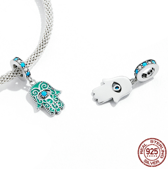 תליון לשרשרת חמסה כסף טהור 925