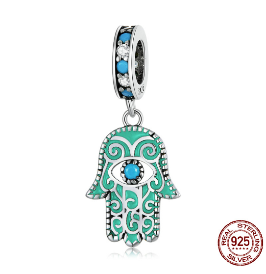 תליון לשרשרת חמסה כסף טהור 925