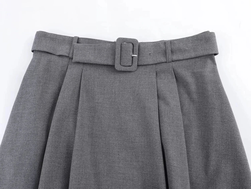 חצאית גריי וינטג' - - donnafashion.co