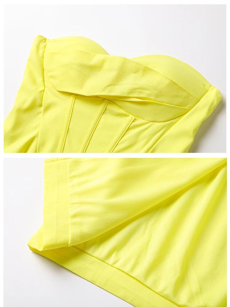 DONNA שמלת סטרפלס סאני