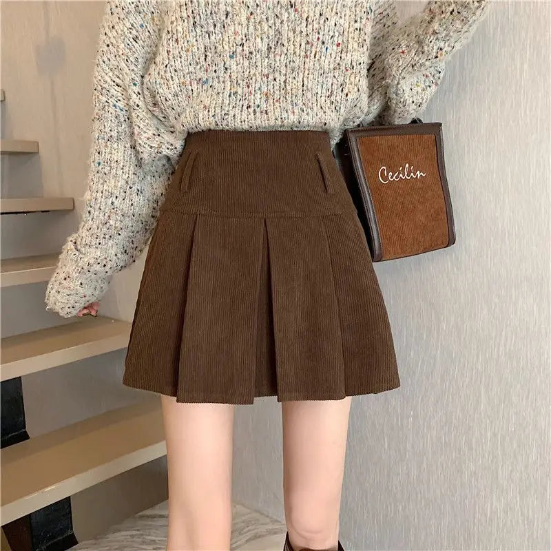 DONNA חצאית קורדרוי הוטסוויט