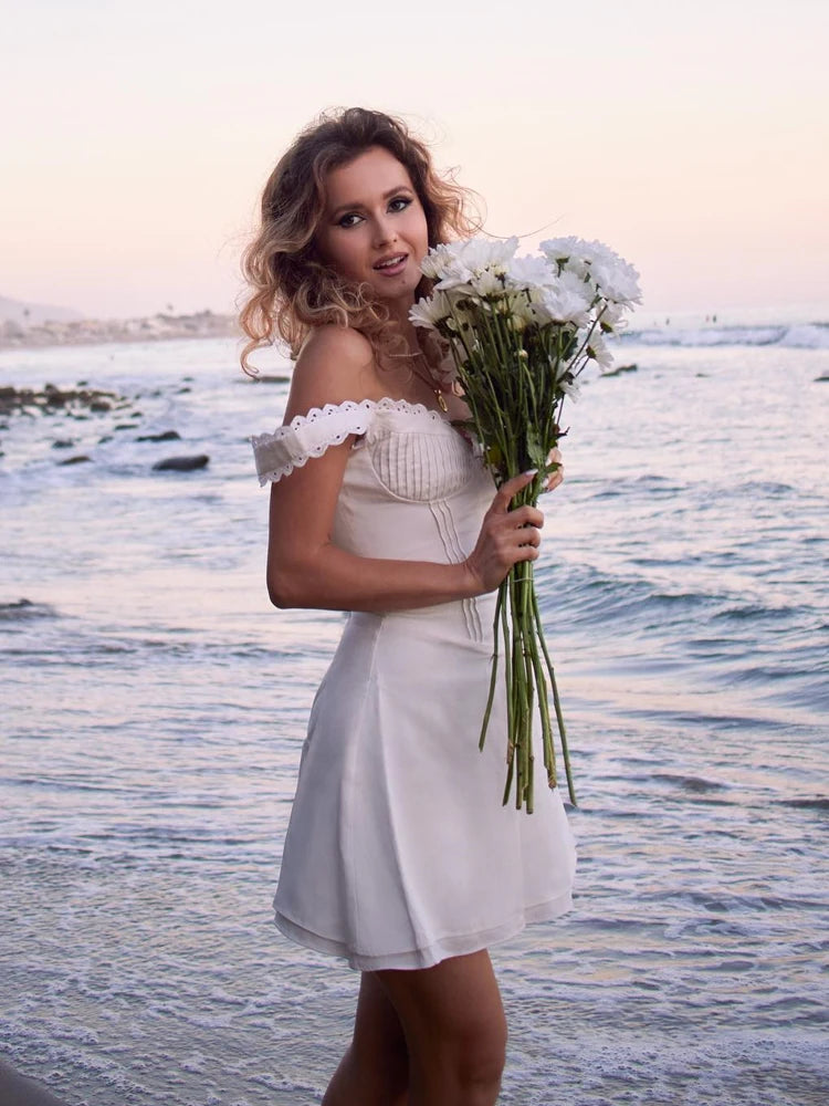 DONNA שמלת WHITE NOON