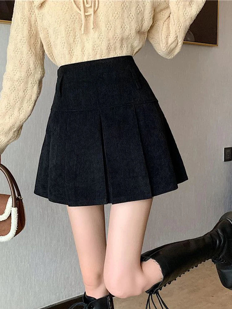 DONNA חצאית קורדרוי הוטסוויט