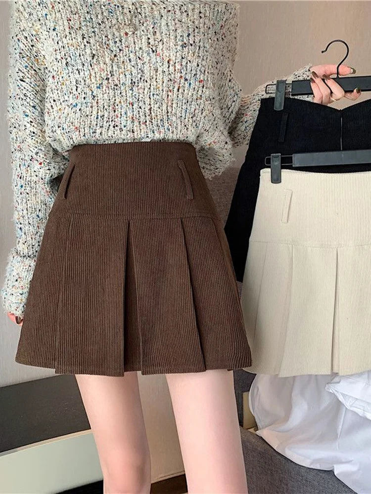 DONNA חצאית קורדרוי הוטסוויט