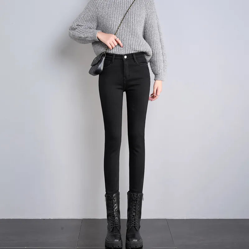 DONNA ג'ינס SKINNY FUR