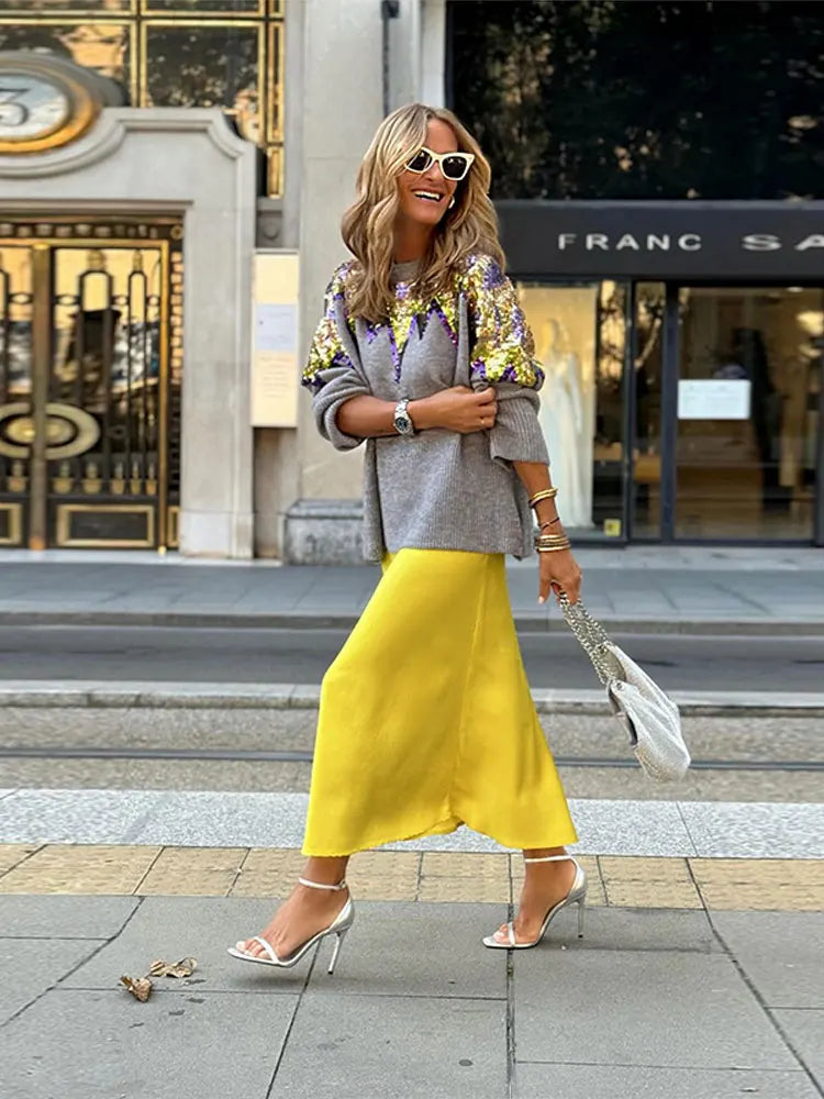 DONNA סוודר היילייט