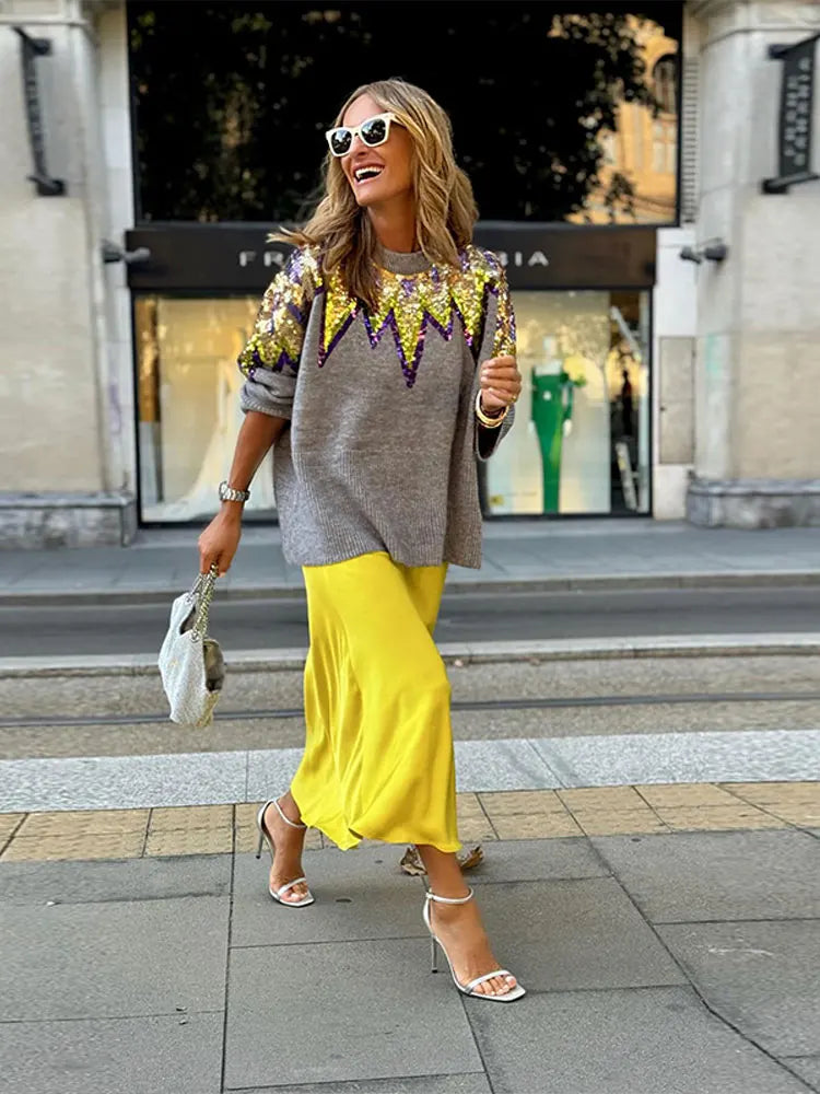 DONNA סוודר היילייט