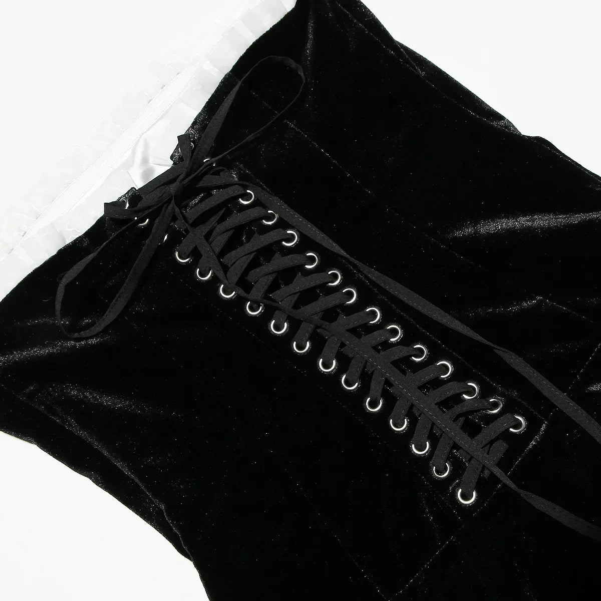 DONNA שמלת סטרפלס קטיפה ENVY