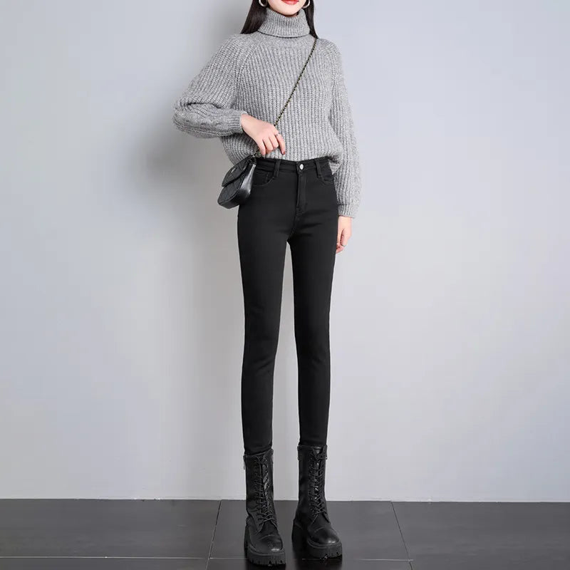 DONNA ג'ינס SKINNY FUR