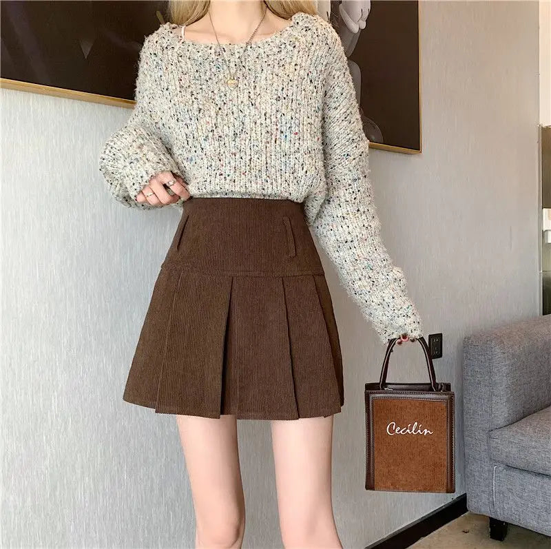 DONNA חצאית קורדרוי הוטסוויט