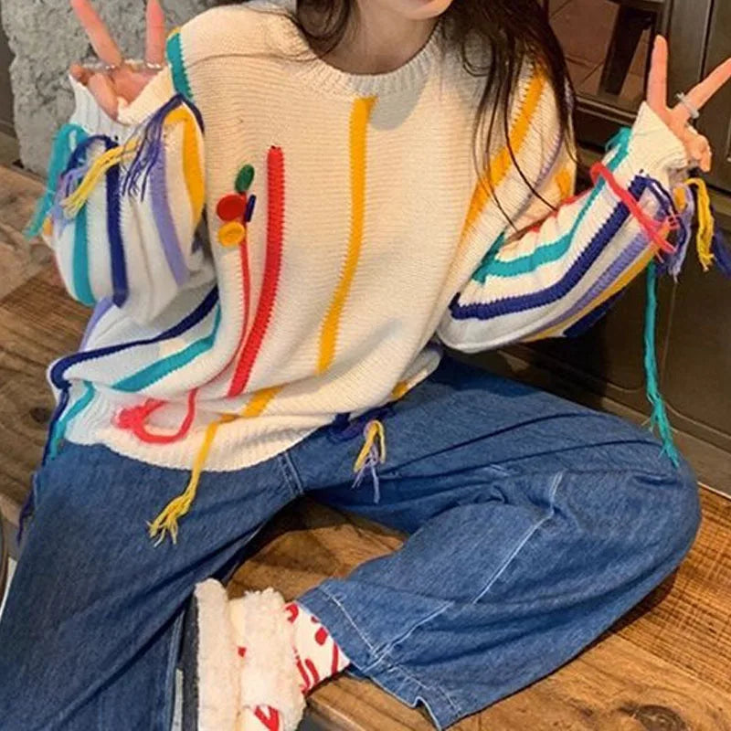 DONNA סוודר פולאובר STRINGS