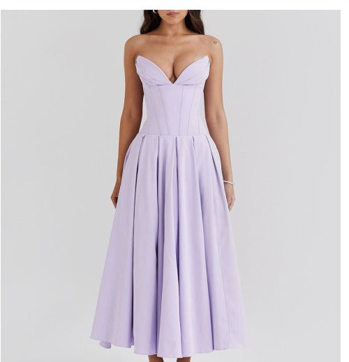 Bolin strapless dress 