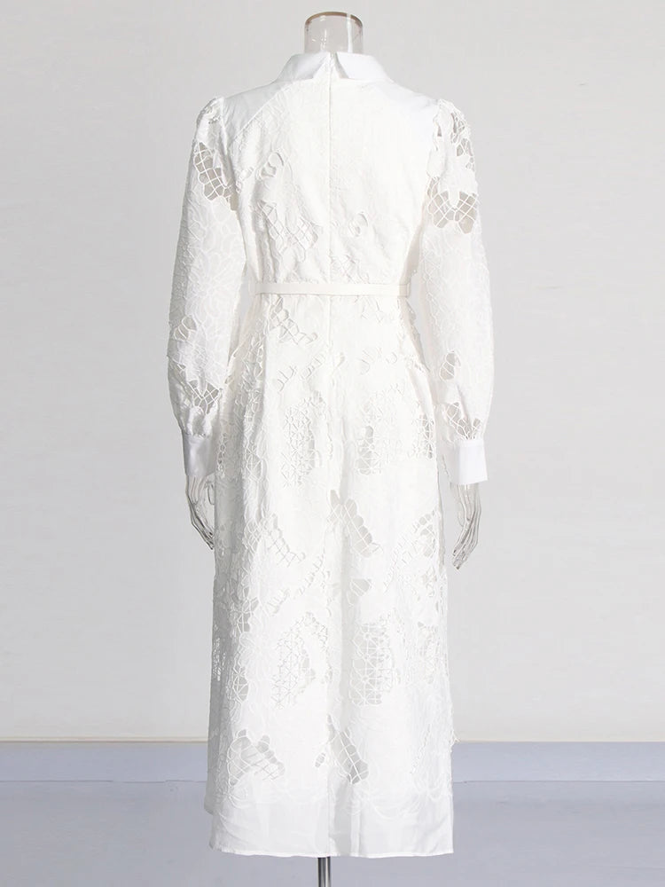 donnafashion.co - אופנת נשים - שמלות - שמלה לבנה אלומה