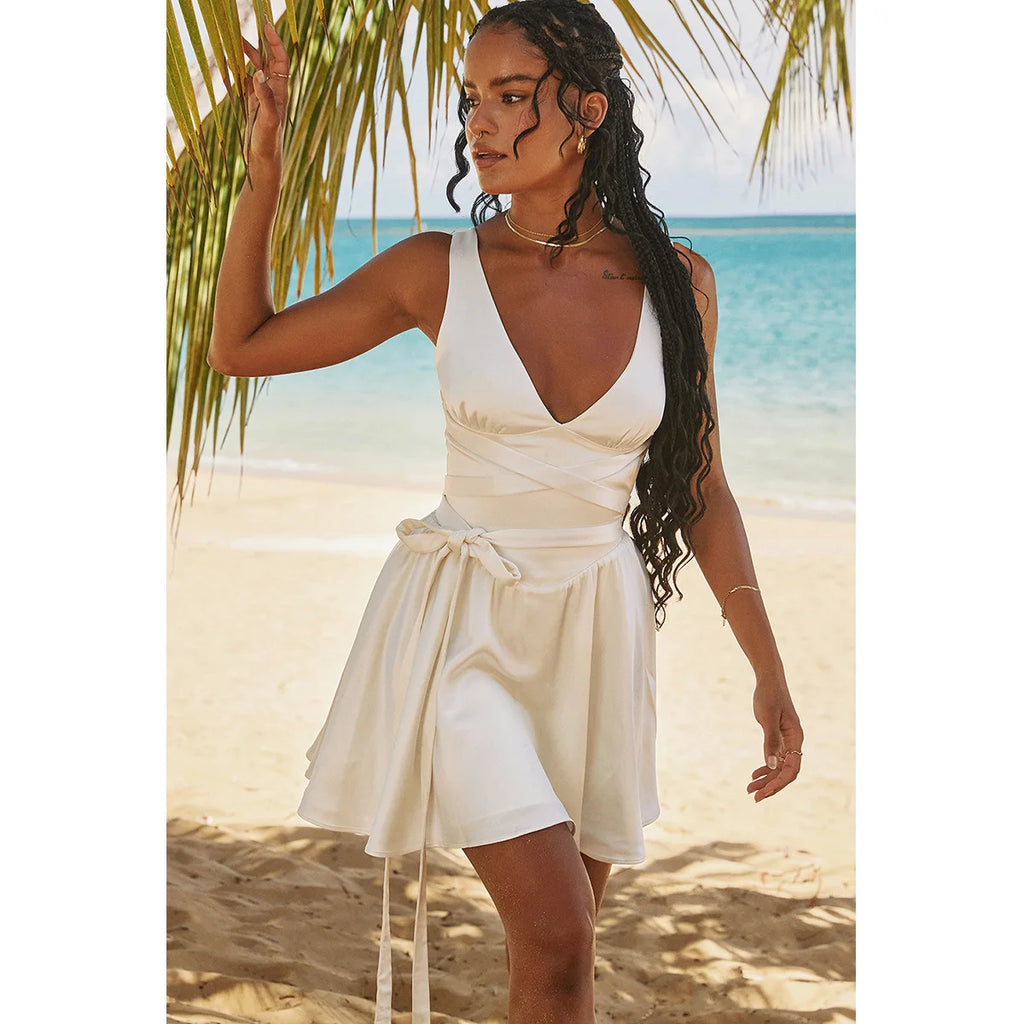 donnafashion.co - אופנת נשים - שמלות - שמלת אייבורי