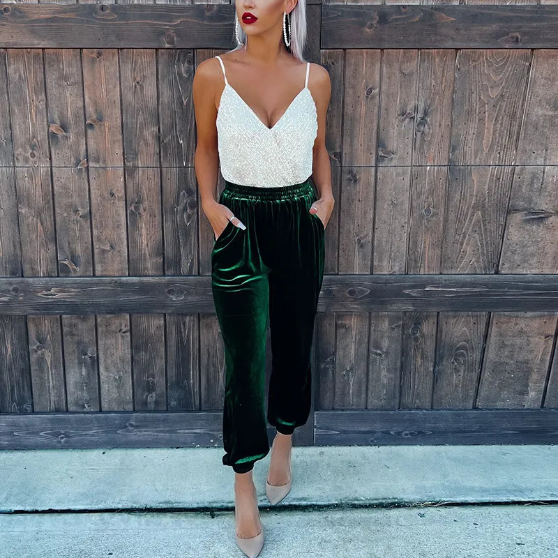 מכנס VELVET LOOSE - DONNA