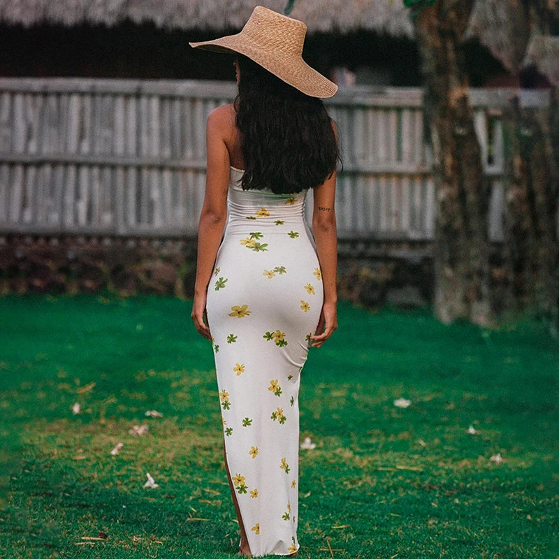 donnafashion.co - אופנת נשים - שמלות - שמלת סטרפלס לשבועות איזבלה