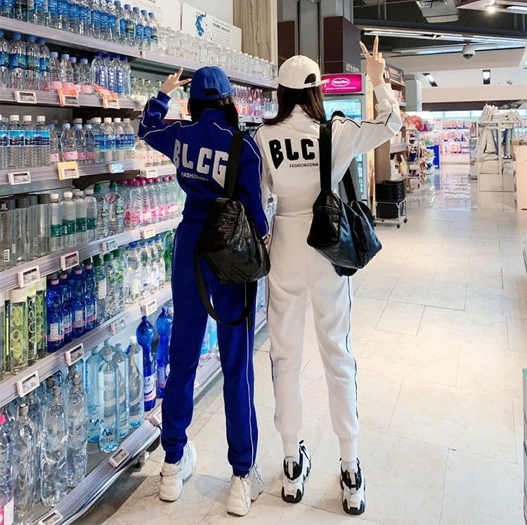 חליפת כותנה פול זיפ אפ