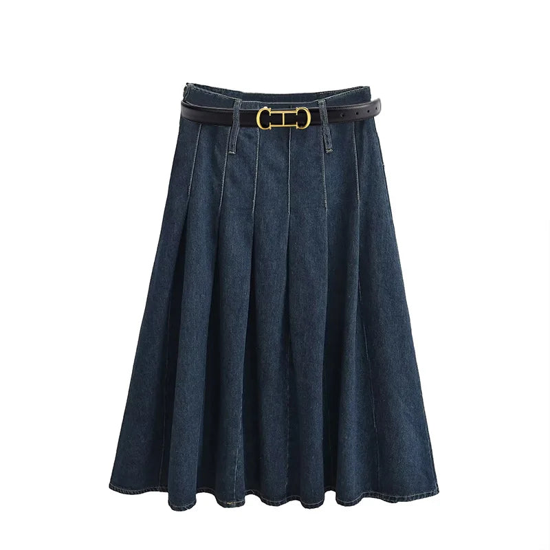 donnafashion.co - אופנת נשים - חצאיות - חצאית ג'ינס מרי