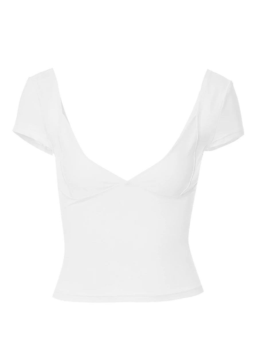 donnafashion.co אופנת נשים - חולצות נשים - חולצת בייסיק סלים פיט