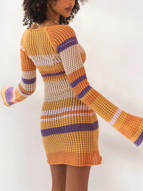 donnafashion.co - בגדי נשים, שמלות, שמלה סרוגה אסקווייר