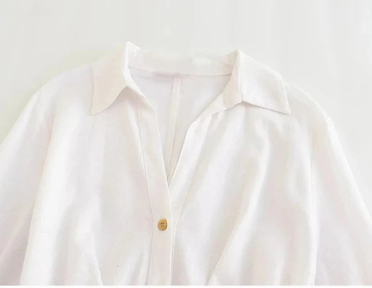 donnafashion.co - אופנת נשים - שמלות - שמלה לבנה עומר