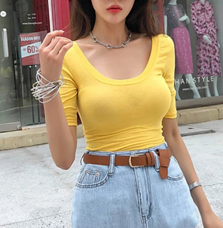 donnafashion.co אופנת נשים - חולצות נשים - חולצת בייסיק ווטס