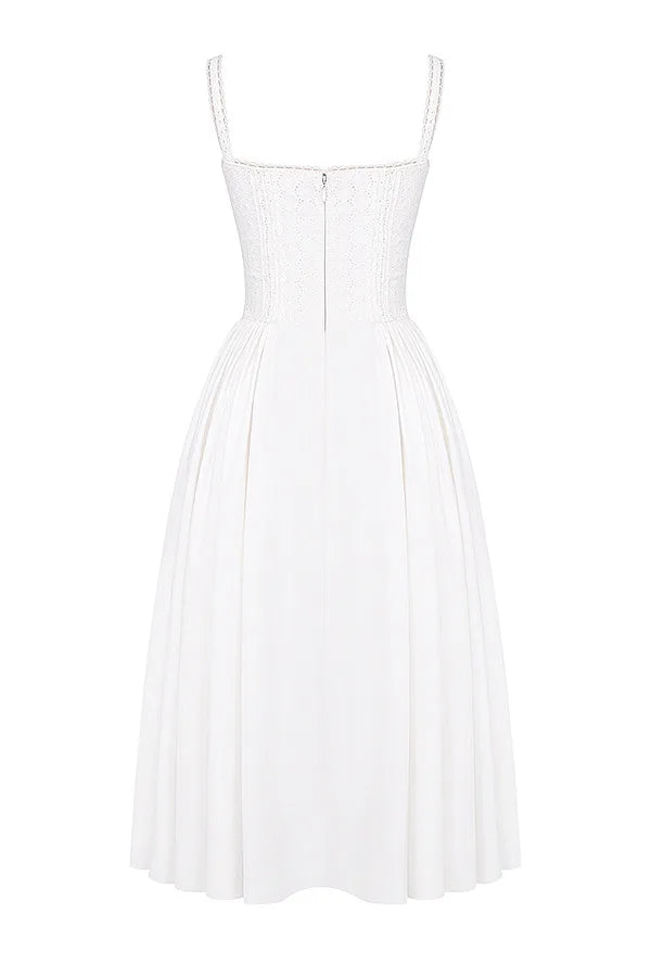 donnafashion.co - אופנת נשים - שמלות - שמלה לבנה לשבועות אנה