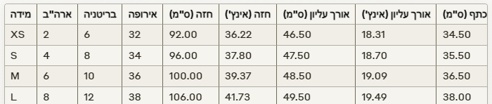 ז'קט גינס דיאן - - donnafashion.co