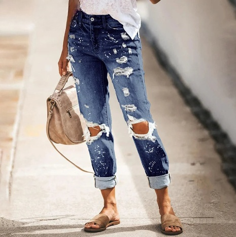 מכנס ג'ינס RIPPES