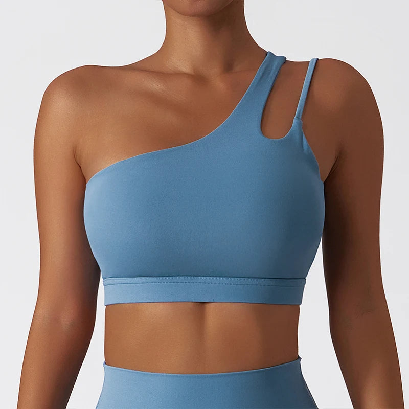 Fitness off shoulder bra